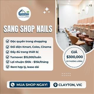 Sang shop nail độc quyền, lợi nhuận cao trong shopping centre ở Clayton